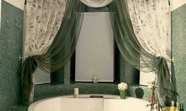Как используется тканевая шторка для ванной - фото
