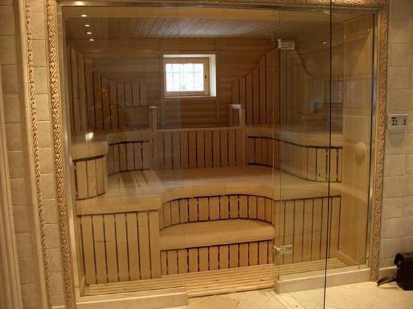 Стеклянная дверь для бани и сауны: размеры и конструкция с фото